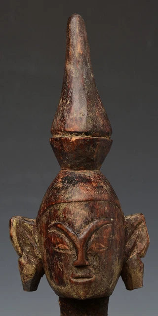 18th Century, Shan, Antique Tai Lue Burmese Wooden Seated Buddha 2