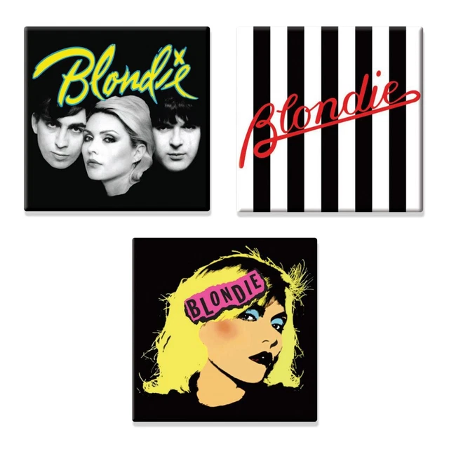 Blondie 3 x nastro magnetico frigorifero logo nuovo set regalo ufficiale