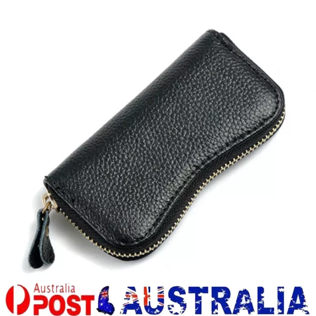 Key Holder Bag Leather Case Ring Wallet Car Unisex Pouch Keychains