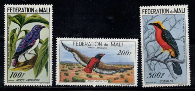 Mali 1960 Mi. 3-5 MNH 100% Airmail Birds, Wildlife