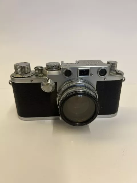 appareil photo argentique Leica IIIF & Objectif 2/50 Summitar 2