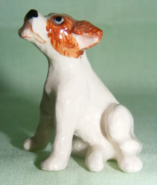 Klima Miniature Porcelain Animal Figure Jack Russell Terrier Leaning K485