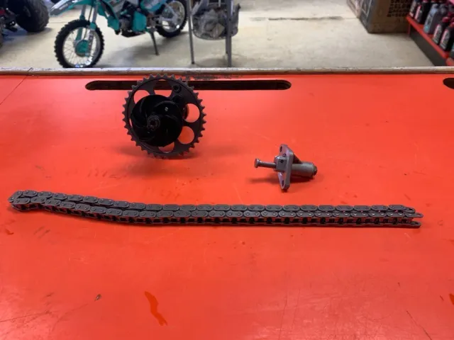 2001 Ktm 400 Exc Camshaft, Cam Chain, And Tensioner