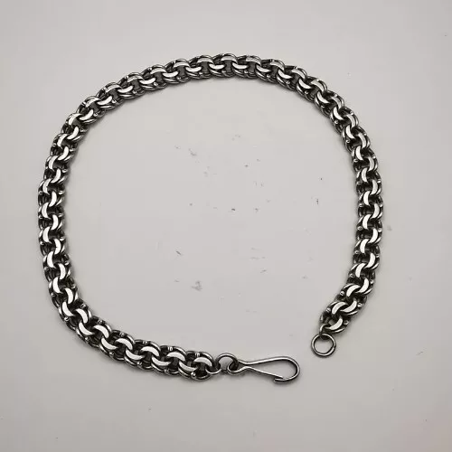 Simple Vintage Bracelet 925 Sterling Silver Unisex Chain Jewelry Marked 12.72 g