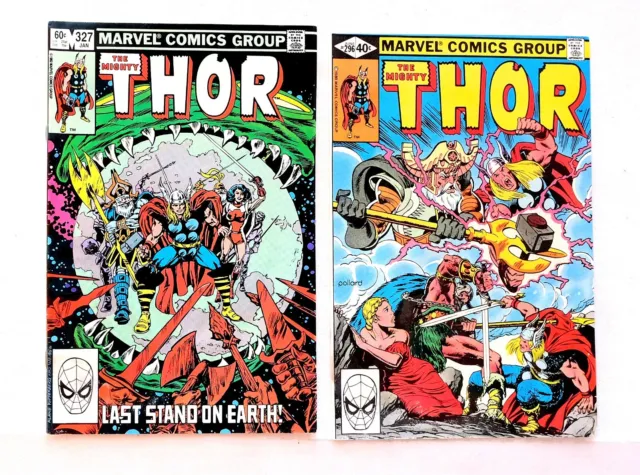 Comics, Marvel- The Mighty Thor- 1980 & 1983- Lot Of 2