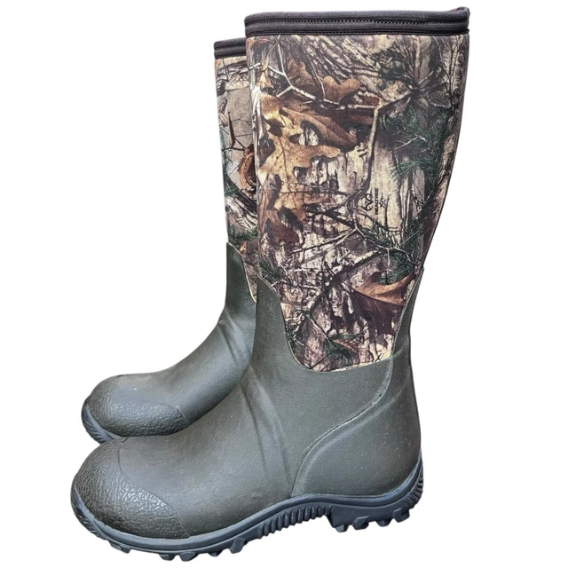 FIELD & STREAM Tracker Boots 7mm Neoprene Rutland Camo Green M Size 6 ...