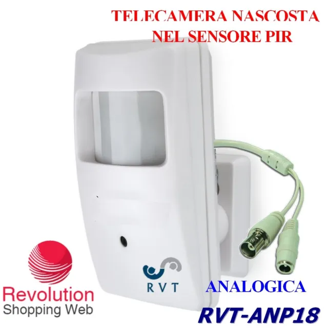Telecamera Sensore Pir Analogica Nascosta Con Infrarossi Per Visione Notturna