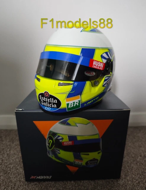 Mini Casque Lando Norris 2019 – Bell, échelle 1/2, McLaren (occasion)
