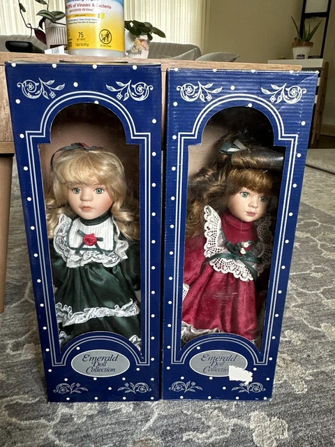 Porcelain Doll - The Emerald Doll Collection Set Of 2