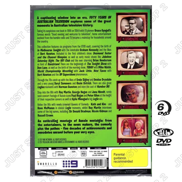 Fifty Years of Australian Television Graham Kennedy Burt Newton & More 5 DVD Set 2