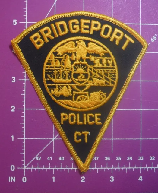 Bridgeport CT police shoulder patch-old style