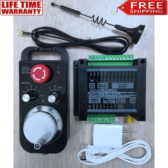 XC Wireless Pulse Generator Handle Unit CNC XCMPG Wireless with Emergency Stop