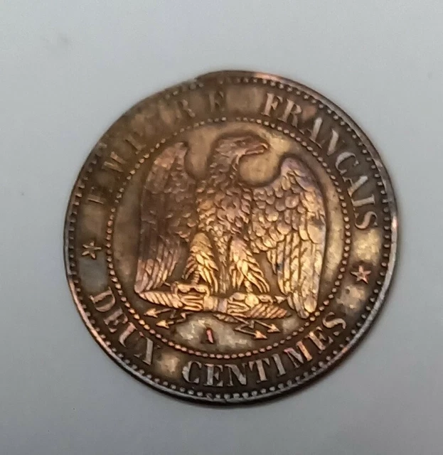 Pièce de 2 centimes NAPOLEON III 1862 A République Française