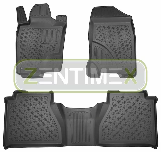 Premium-3D-TPE-Gummifußmatten für Nissan Navara NP300 D231 Pick-Up Double Cab 52