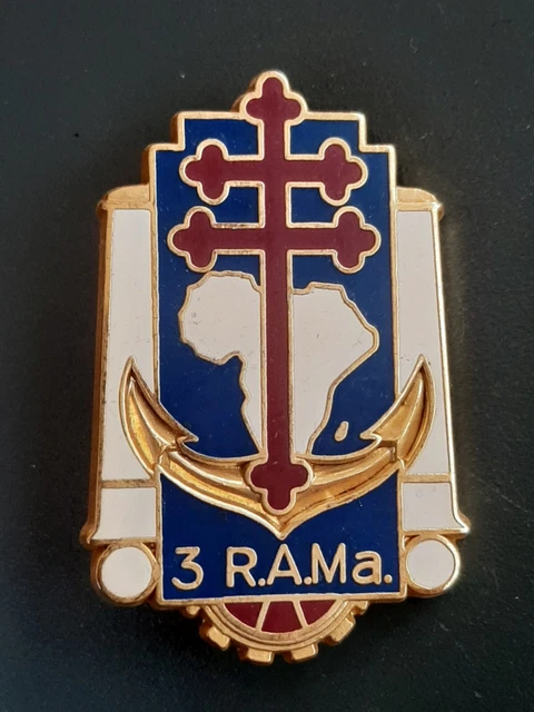 INSIGNE 3° REGIMENT DE CHASSEURS D'AFRIQUE - 3° R.C.A. - RETIRAGE Drago