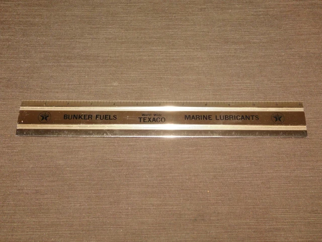 VINTAGE GAS OIL Texaco Bunker Fuels Marine Lubricants 12 Inch Metal ...