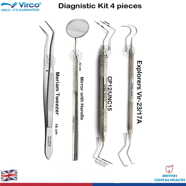 Set di strumenti dentali da 3 o 5 pezzi con pinzette per Set di strumenti dentali da 3 o 5 pezzi con pinzette per