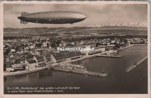 (RB)2024-26, Ak, D.-L.Z.129 Hindenburg 1936, Friedrichshafen Bodensee