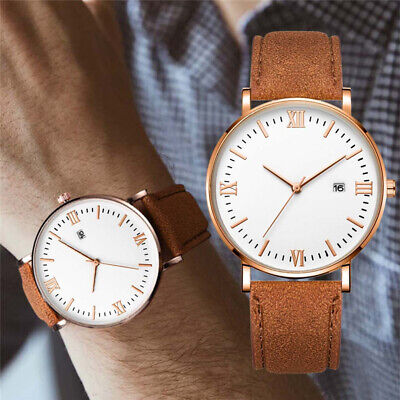 Luxury Men's Watch Business Stainless Steel Date Sport Analog Quartz Wrist Watch