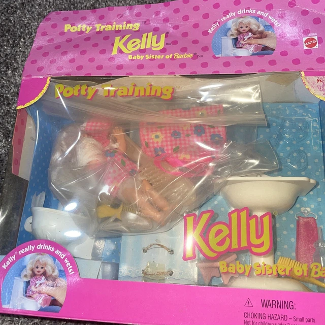 1996 POTTY TRAINING Kelly Doll Baby Sister of Barbie # 16066.MINT