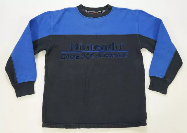 Rare VTG NINTENDO Clothing Game Boy Advance Two Tone Sweatshirt 2000s Youth SZ M