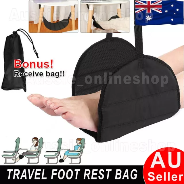 Travel Foot Rest Pillow Footrest Leg Pillow Flight Memory Foam Cushion Hammock