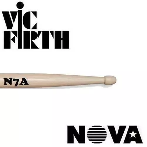 Vic Firth N7A Nova Coppia Bacchette Per Batteria Punta In Legno