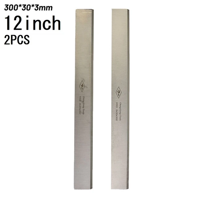 Single-Edge Lame for Travail Du Bois Machines 30.5cm Longueur 2pcs 3mm Epaisseur