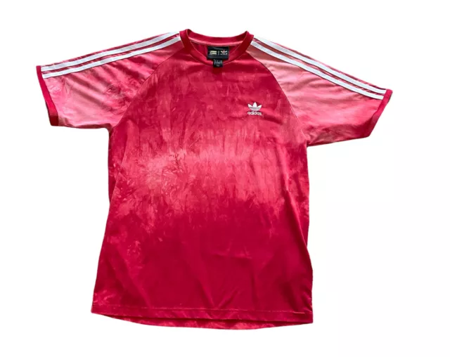 Adidas Pharrell Williams x Human Race HU Holi T-shirt Red Tie Dye Men's Medium