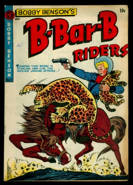 Magazine Enterprises B-Bar-B RIDERS #17 1952 FN 6.0