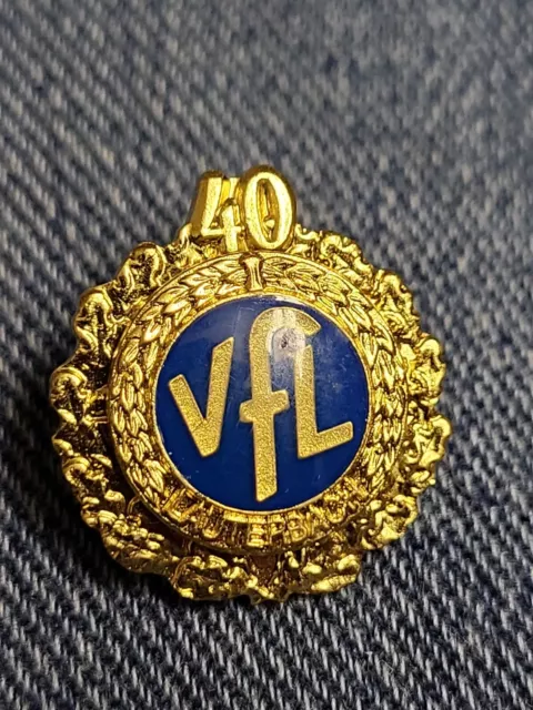 Pin 40 Jahre Mitgliedschaft Ehrennadel Gold Fußball VFL Lauterbach (100)