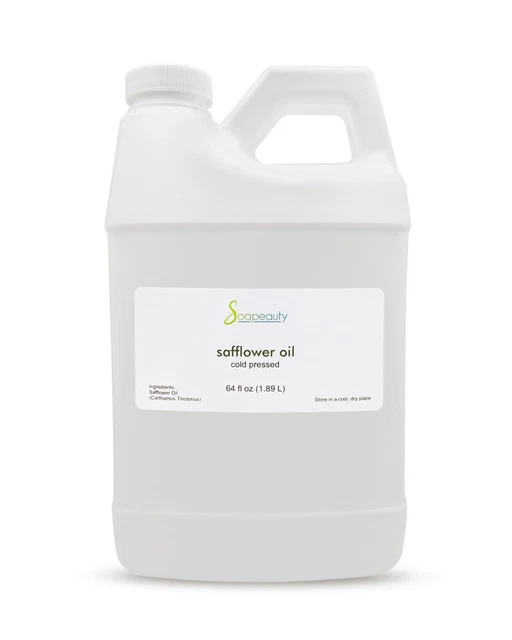 Aceite De Cártamo Alto Oleico Prensado En Frío Premium Natural 100% Puro 64 Oz