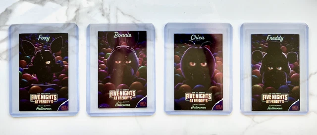 Fanf Promo FIVE NIGHTS AT FREDDYs FOXY BONNIE CHICA Set of 4 Promo Card FNAF Dave ...