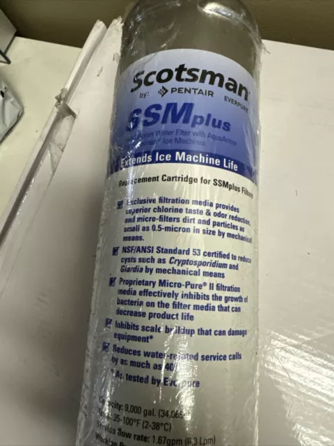 Scotsman Replacement Cartridge for SSM Plus Water Filtration System SSMRC1 OEM