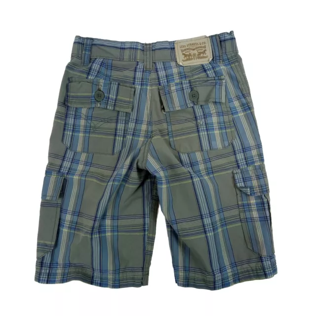 Children's Levis Checkered Cargo Shorts Age 10