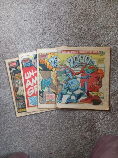2000 AD Comics Featuring Judge Dredd (Progs 205-209) 28th March- 25th April 1981