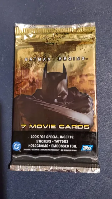2005 Topps Batman Begins Sealed Trading Card Pack