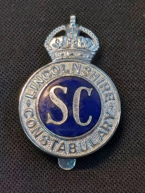 Lincolnshire Special Constabulary Senior Officers Police Cap Badge Kings...