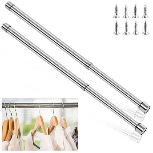 47,3-80,5 cm Extensible Acero Inoxidable Riel Ropa Ajustable Calidad