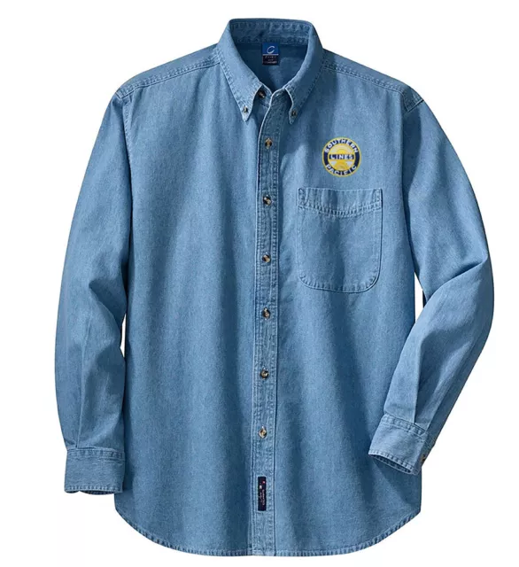 Southern Pacific Sunset Logo Long Sleeve Embroidered Denim [den02LS]