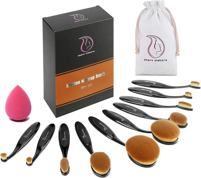 Pennelli Trucco Start Makers 10pcs pennelli Pennelli Make up pennelli per cipria