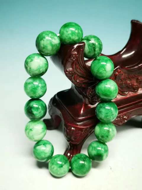 Quality Exquisite Natural Chinese Jadeite Jade Hand Polished Jade Bracelet sd4