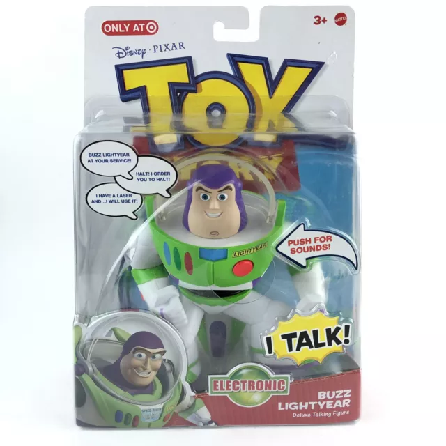 Disney Pixar Toy Story Buzz Lightyear Deluxe Talking Figure Mattel Hg2 £22 06 Picclick Uk