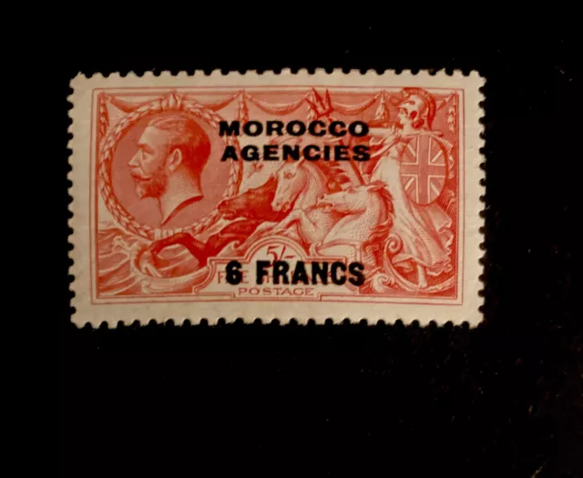 MOROCCO AGENCIES GV SG201, 6f on 5s rose-red, MOUNTED MINT. KGV 1932.