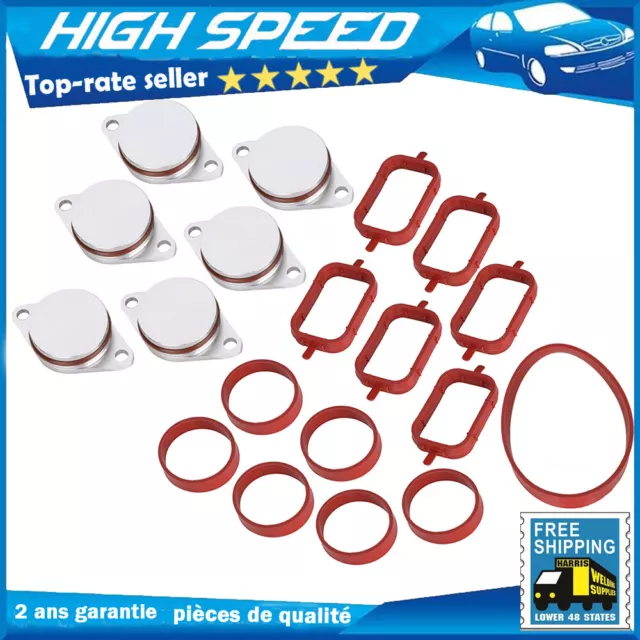 6X KIT DE CLAPET/VOLET D'ADMISSION 33MM POUR BMW E60 E61 530d 530xd