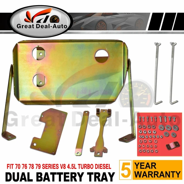 DUAL BATTERY TRAY Fit Toyota Landcruiser 70 78 79 Series Abs 4.5L V8