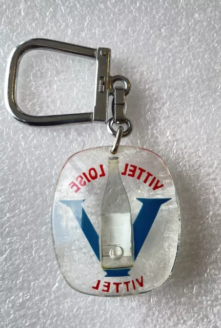 Porte clé BOURBON avec bulle LA VITTEL LOISE eau gazeuse.