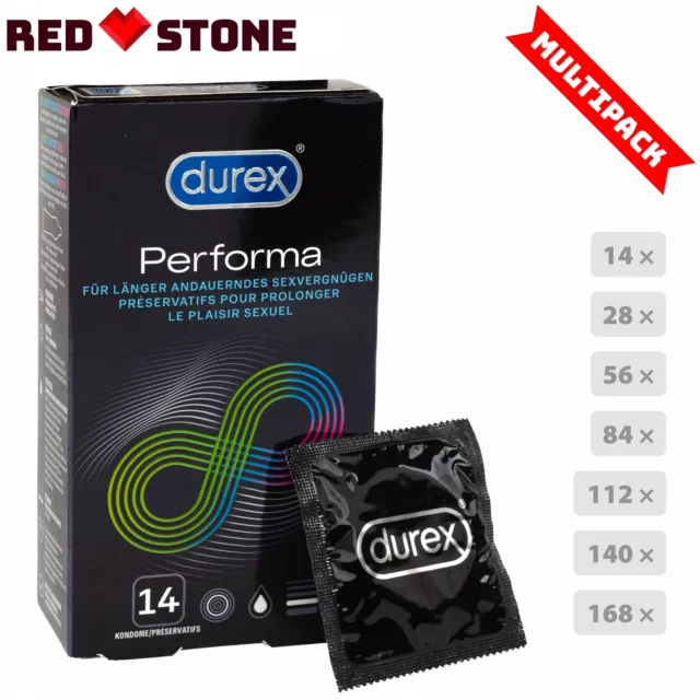 Durex Performa Verzögernde Kondome Aktverlängernd 14 Stück Condom
