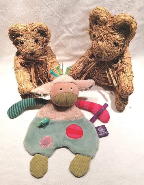 ⭐⭐⭐ Doudou plat Mouton Les Jolis Pas Beaux Moulin Roty