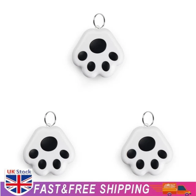 Bluetooth-compatible GPS Pet Tracer Anti Lost Keychain Dog Locator (Black)